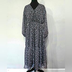 Madewell Tie-Waist Midi Dress - Size M - Harvest Vine